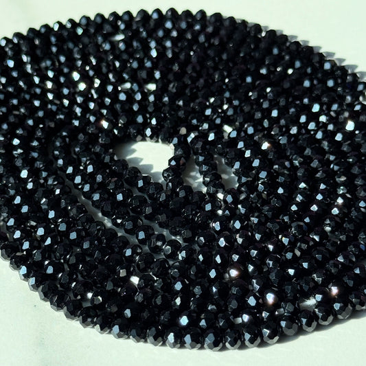Black Crystal Waist Bead