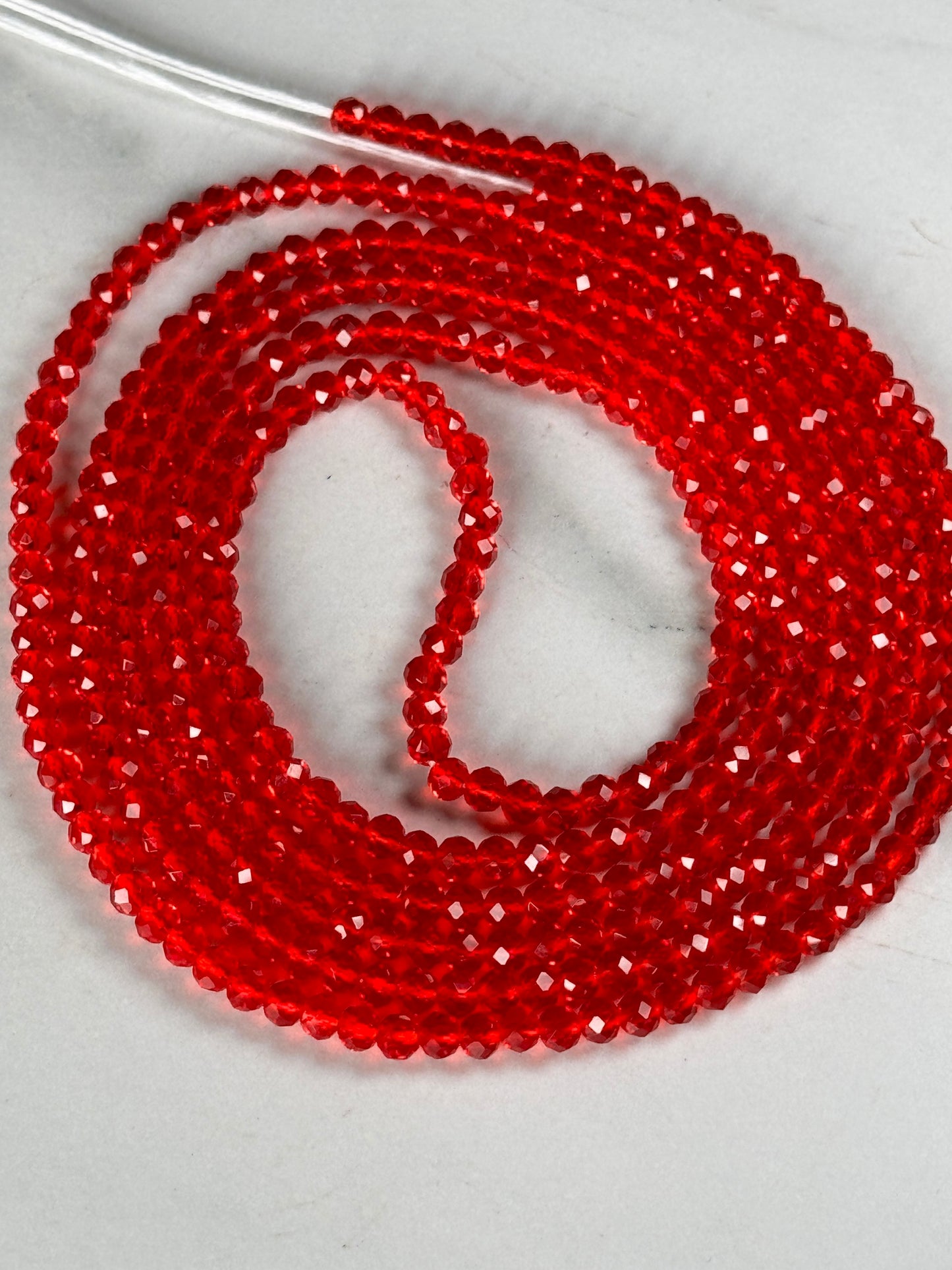 Red Crystal Waist Bead image 2