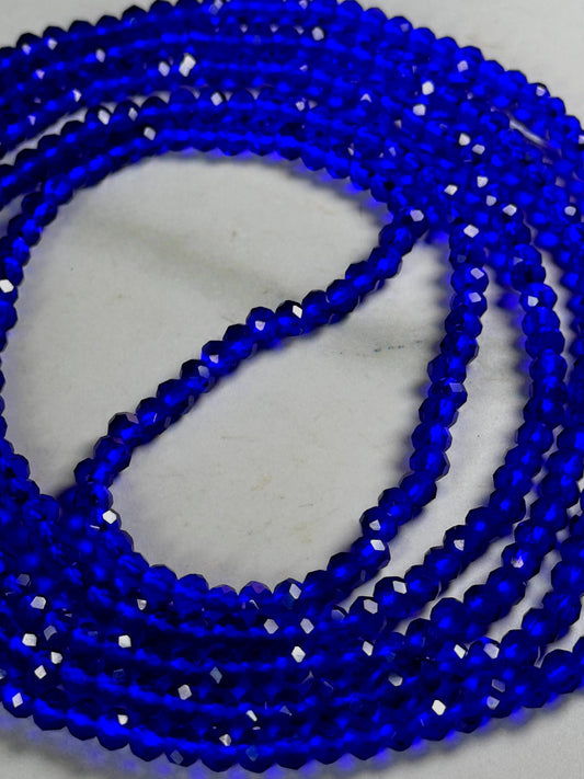 Blue Crystal Waist Bead image 1