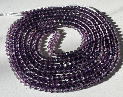 Purple Crystal Waist Bead