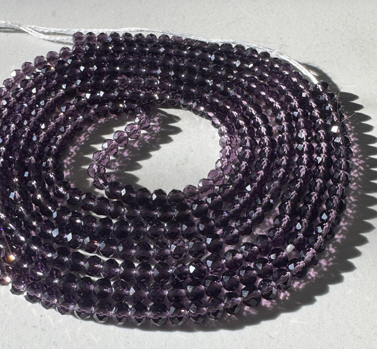 Purple Crystal Waist Bead