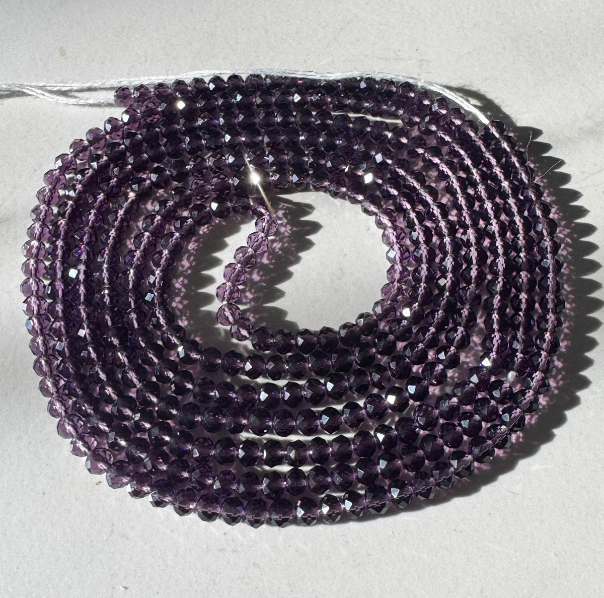 Purple Crystal Waist Bead