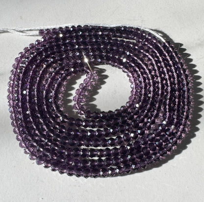 Purple Crystal Waist Bead