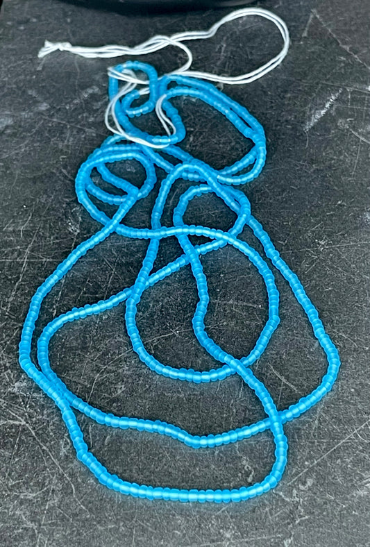 Matte Lite Blue Waist Bead image 0