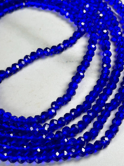 Blue Crystal Waist Bead image 0