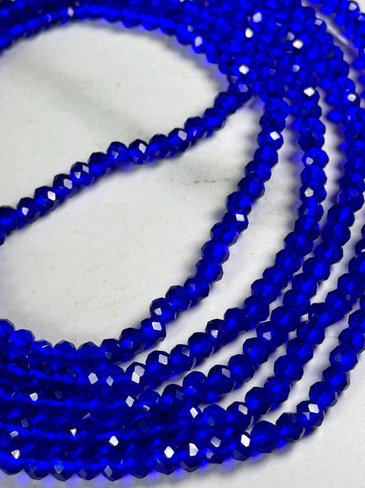 Blue Crystal Waist Bead image 0