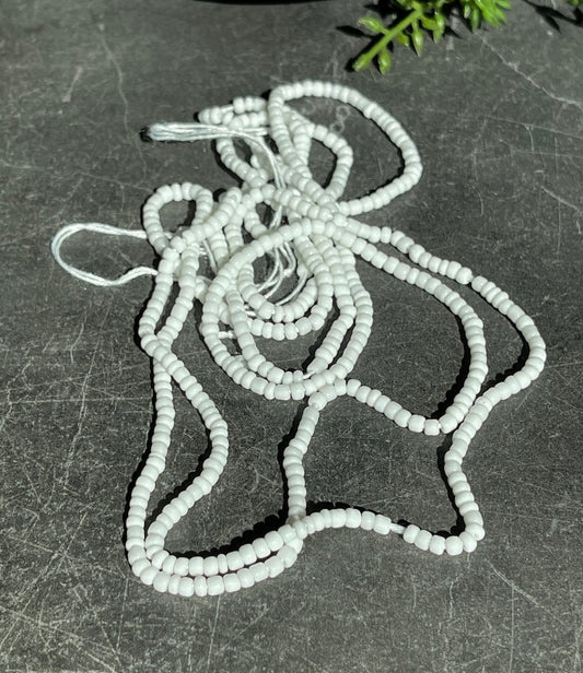 White Waist Bead image 0