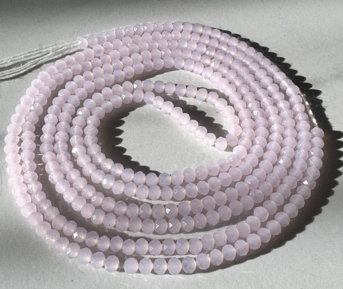 Blush Pink Crystal Waist Bead