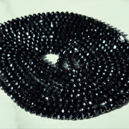 Black Crystal Waist Bead